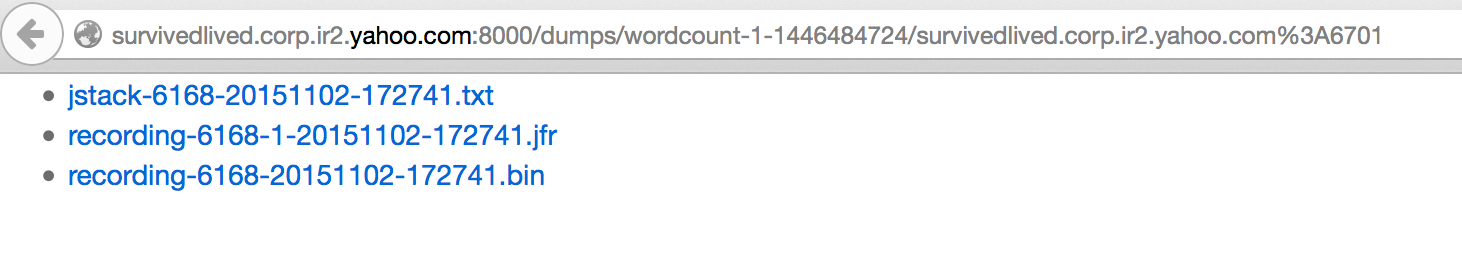 Dump Files Links for worker Dump Files Links for worker